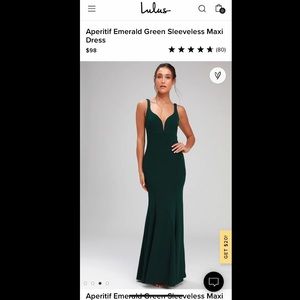Lulus Emerald Green Formal Dress
